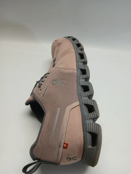 On Running Women's Pink and Gray Athletic Sneaker - Picture 6 of 16